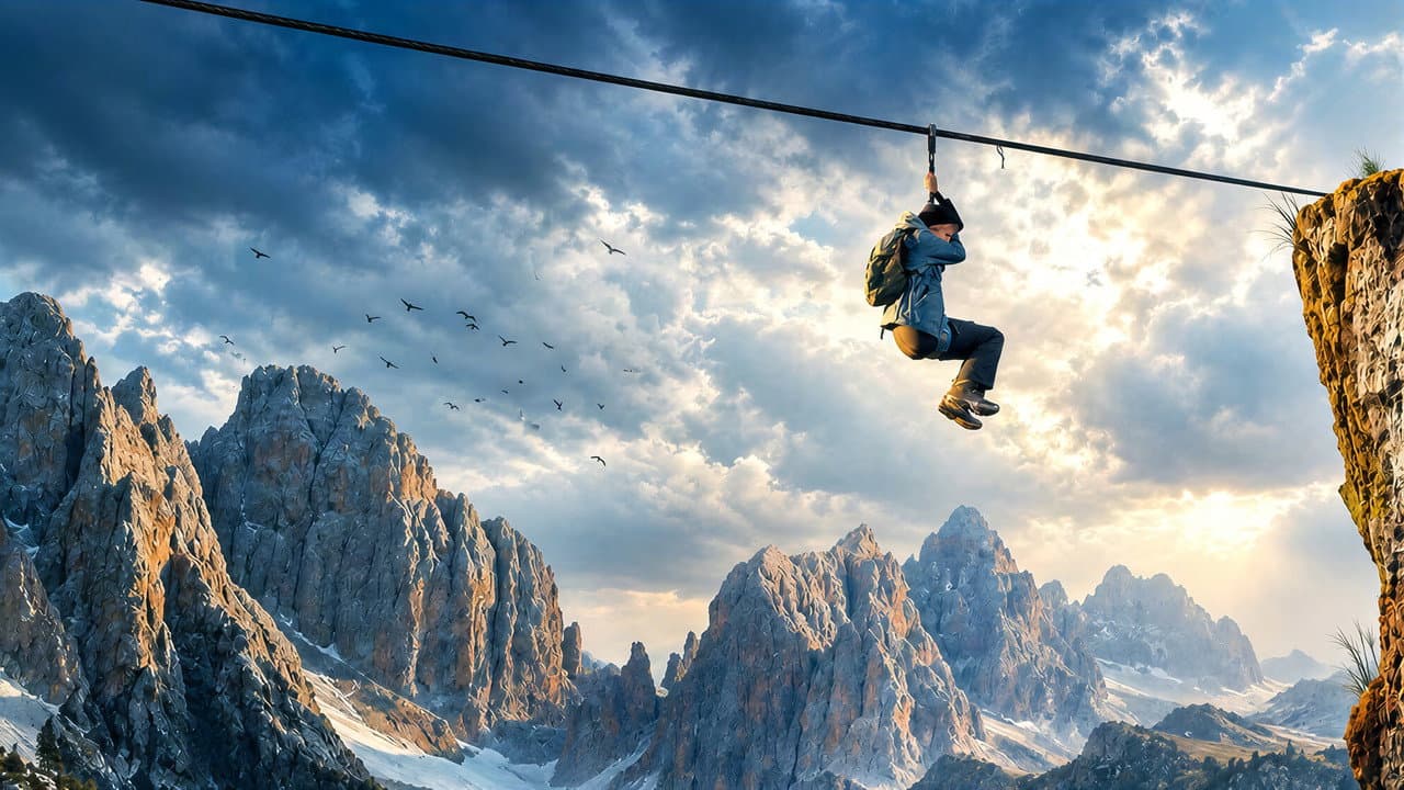 Zip Wire still 1